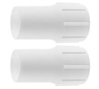 Happyyami Pool Skimmer Connector Sturdy White Cuff Connector 2pcs Replacement with Threaded Plastic Design for Swimming Pool Vacuum Hose Suitable for Suction Hose End Repair