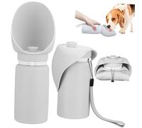 Happyyami Portable Dog Water Dispenser Flexible Pet Bottle with Watertight Seal for Outdoor Walks Hiking and Travel for Dogs and Puppies