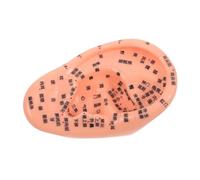 Happyyami Portable Ear Acupoint Model for Massage Reusable Human Ear Simulation for Acupuncture Practice Ergonomic Design and Wellness Enhancement