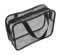 Happyyami Portable Mesh Shower Bag for Lightweight and Waterproof Travel Gym Organizer with Drawstring Closure for Outdoor Camping and Bathroom Use