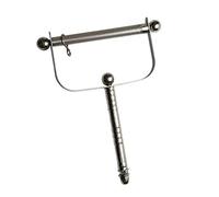 Happyyami Portable Parrot Stand for Indoor Parrot Toys Stainless Bird Stand Rack Handheld Toys