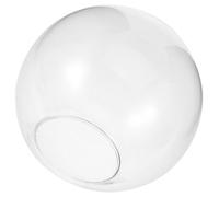 Happyyami Practical Glass Globe Lamp Shade Replacement Cover for Pendant Lights, Simple and Delicate Decorative Light Fixture with Large Diameter Half Globe Design