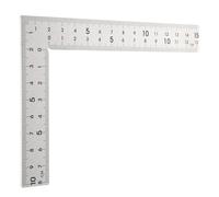 Happyyami Precision Right Angle Ruler Stainless Steel Carpenter Measuring Ruler Double-Sided Scales for Woodworking and Construction Tasks