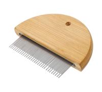 Happyyami Professional Horse Grooming Brush Wooden Deshedding Tool Horsehair Cleaning Brush Easy to Use for Pet Grooming