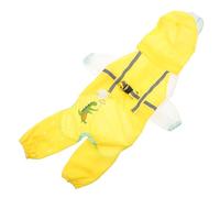 Happyyami Puppy Rainy Day Coat Full Cover Raincoat for Dogs Lightweight and Easy to Put Keeps Pets Dry and Comfortable Bad Weather