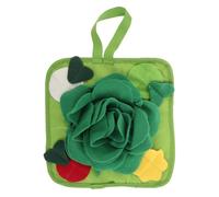 Happyyami Rabbit Hay Feeder Interactive Pet Foraging Mat Toy Indoor for Bunny Chinchillas Hamster Ferrets Small Animals Feeding Mat Treat Dispenser