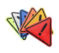 Happyyami Reflective Safety Stickers Material Visible at 300 Meters Triangular with Strong Reflections High Visibility Car for Rear of The Car and Smooth