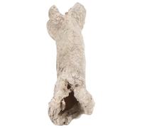 Happyyami Reptile Tank Hideout Resin Bone Shaped Lizard Hiding Cave Unique Artistic Atmosphere Delicate Details Aquarium Landscape Decoration