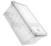 Happyyami Reptile Tank with Platform Turtle Raising Tank Portable Practical Large and Deep Design Suitable Slope Basking Platform Premium Sturdy Plastic Material for Home Use Reptile Turtle