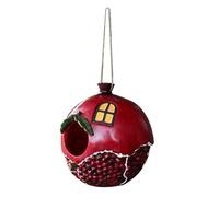 Happyyami Resin Bird Nest Pendant Pomegranate Bird House for Gardening Home Decor