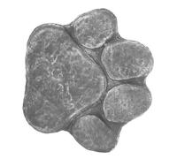 Happyyami Resin Paw Print Memorial Stone for Pets Unique Dog Tombstone for Garden Indoor Decor Lightweight and Pet Memorial Statue for Honoring Beloved Animals