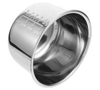 Happyyami Rice Cooker Inner Cooking Pot 4L Stainless Steel Universal Fitting with Bottom for Electric Cooker Use