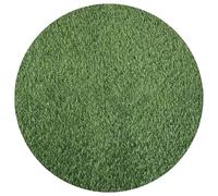 Happyyami Round Artificial Grass Turf Circular Outdoor Indoor Carpet Realistic Synthetic Grass Runner Soft Grass Mat for Pet Dog Lawn Garden 60cm