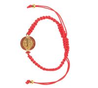 Happyyami Saint Benedict Medal Adjustable Rope Bracelet for Men