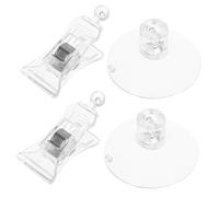 Happyyami Seaweed Suction Cup Clip for Aquarium Feeding 2pcs Plastic Fish Tank Feeding Clip Holder Positioned at Depth-level Easy Attachment Underwater for Lettuce and Dried Seaweed Sheets