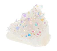 Happyyami Seven-Color Amethyst Crystal Cluster Gemstone for Yoga Relaxation and Protection Raw Irregular Mineral Specimen for Office Decor Student Learning and Home Aesthetic Enhancement