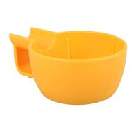 Happyyami Shaving Soap Bowl Sturdy Pp Material and Bathroom Shaving Accessories Plastic Yellow Large Capacity with Safe Foam-Making Feature Non-Slip Design for Men for Daily Use
