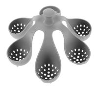 Happyyami Silicone Egg Cooker Rack 6 Holes Heat Resistant Multifunctional Steaming Rack for Hard Boiled Eggs Kitchen Gadget for Home Use