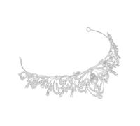 Happyyami Silver Wedding Tiara Bridal Crown Crystal Women Tiara Headband for Engagement Party