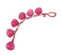Happyyami Simulated Garlic Strings Hanging Decorative Garlic String Braids for Home Restaurant Farm Decor for Photo Props