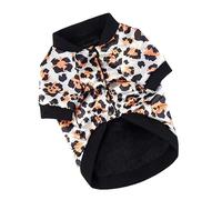 Happyyami Small Dog Warm Vest Coat Lightweight and Breathable Pet Puppy Jacket for Indoor and Outdoor Use for Cold Weather Design Leopard Print