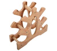 Happyyami Small Dumbbell Weight Storage Rack with Yoga Mat Cradle Wooden Frame for Home Gym Training Equipment