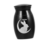 Happyyami Small Stainless Steel Urn for Rabbit Ashes Keepsake Memorial Bunny Urn for Cat Dog Other Small Animals Durable and Convenient Pet Memorial