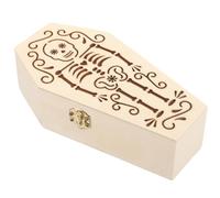 Happyyami Small Wooden Pet Urn for Ashes with Metal Accents, Safe to Use Keepsake Box for Dog and Cat Ashes, for Home or Bag Memorials