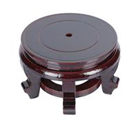 Happyyami Solid Wood Display Base 5.51 Inch Decorative Vase Stand Teapot Holder for Home Office Hotel Display Plinth for Flower Pots Buddha Statues