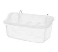 Happyyami Splashproof Bird Feeder Food Container Hanging Abs Plastic Feeding Box for Canaries and Chickens Suitable the Birdcage
