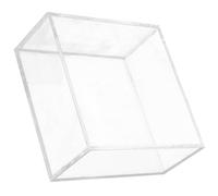 Happyyami Square Napkin Holder Acrylic Tissue Box Practical Burr-Free Chic Design for Home and Family Use