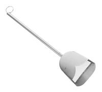 Happyyami Stainless Steel Extendable Handle Poop Scooper for Bird Cage and Reptile Litter Cleaning, Long Metal Scoop for Small Animal Waste, Chicken Coop and Pet Droppings Removal Tool