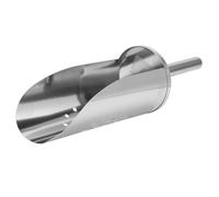 Happyyami Stainless Steel Ice Scoop Multi-Purpose Kitchen Scooper with Thickened Filter Design for Ice, Flour, and Rice, Easy to Store for Home Bar and Party Use