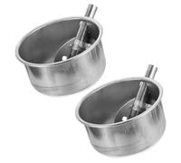 Happyyami Stainless Steel Pig Drinking Bowl Automatic Waterer Livestock Water Trough for Farm