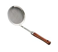Happyyami Stainless Steel Skimmer Spoon with Fine Mesh Filter for Cooking Oil Long Handle Colander Scoop for Frying Hot Pot Blanching Vegetables and Soup Straining in Home and Restaurant Use