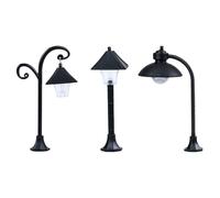 Happyyami Street Light Model Light Battery Operated Miniature Lamp for Garden Landscape Model Train Accessories Compact Pot Culture Ornament
