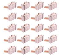 Happyyami Suitcase Candy Boxes Handy and Long-time Use 20pcs Vintage Kraft Paper with Rope Handle Creative Packing Boxes for Wedding or Festival Party Favour Storage