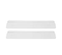 Happyyami Support Feet Anti Slip Design 2pcs White Gate Plastic for Kick Protection to Secure Height Gap Threshold and Pet Fences and Stairway Barriers