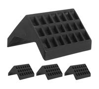 Happyyami Table Tennis Table Corner Guards 4 Pack Plastic Edge Protectors for Indoor Standard Ping Pong Easy Installation Black