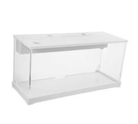 Happyyami Tabletop Acrylic Fish Tank with Led Light for Betta Fish Compact Aquarium for Small Spaces Silent Filtration System for Home Office and Dorm Room Use