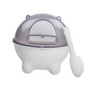 Happyyami Thickened Hamster Bathtub Sand Bath Container Lightweight Plastic Pet Bathing Tub for Small Pets Portable Home Bath Basin for Hamsters and Puppies Easy to Store and Clean