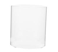 Happyyami Transparent Glass Oil Lamp Chimney Replacement Kerosene Lamp Shade Large Practical and Scratch-Resistant Design