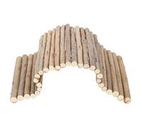 Happyyami Tunnel Toy for Hamsters and Pets Natural Wood Hideout for Climbing and Biting Compact Design Multi-purpose Exercise and Play Tunnel