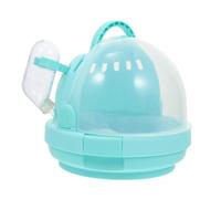 Happyyami Ufo Design Hamster Cage Pet Carrier for Outdoor Travel Pet Carrier Mat Water Bottle Material for Longevity