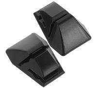 Happyyami Universal Car Parking Ticket Holder Clip 2pcs with Adhesive Tape, Compact Abs Receipt and Parking Permit Clip for Car Dashboard Interior, Sl lack Design