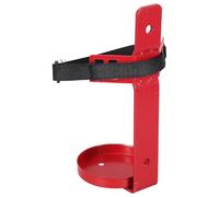 Happyyami Universal Fire Extinguisher Stick Mounting Bracket with Adjustable Straps and Wall Mount Design Red Fire Extinguisher Stick Holder Offering Space Saving and High Durability