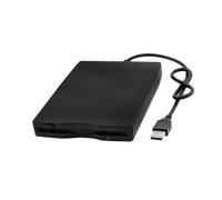 Happyyami USB 2.0 External Floppy Disk Drive Plastic Black 1.44mb