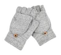 Happyyami USB Heated Knitting Mittens for Winter Sports Half Finger Thermal Gloves for Men and Women Fast Heating Comfortable Durable Design for Cycling Running Gaming and Outdoor Activities