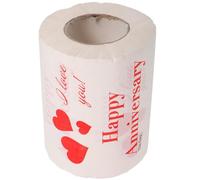 Happyyami Valentine Patterned Toilet Paper Roll for Home and Office Use, Soft and Comfortable Wood Pulp Paper with Great Cleaning Power, Decorative Toilet Tissue for Valentine’s Day
