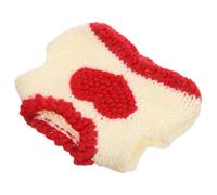 Happyyami Valentines Day Pet Sweaters for Small Animals Adorable Heart Patterned Hamster Sweatshirt for Guinea Pig Outfits and Celebrations Easy to Clean Warm Vest for Your Pet